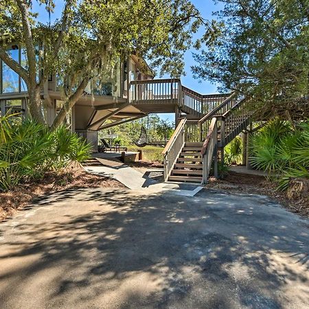 ヒルトンヘッドアイランド Airy Treehouse With Bikes Walk To Harbour Town!ヴィラ エクステリア 写真