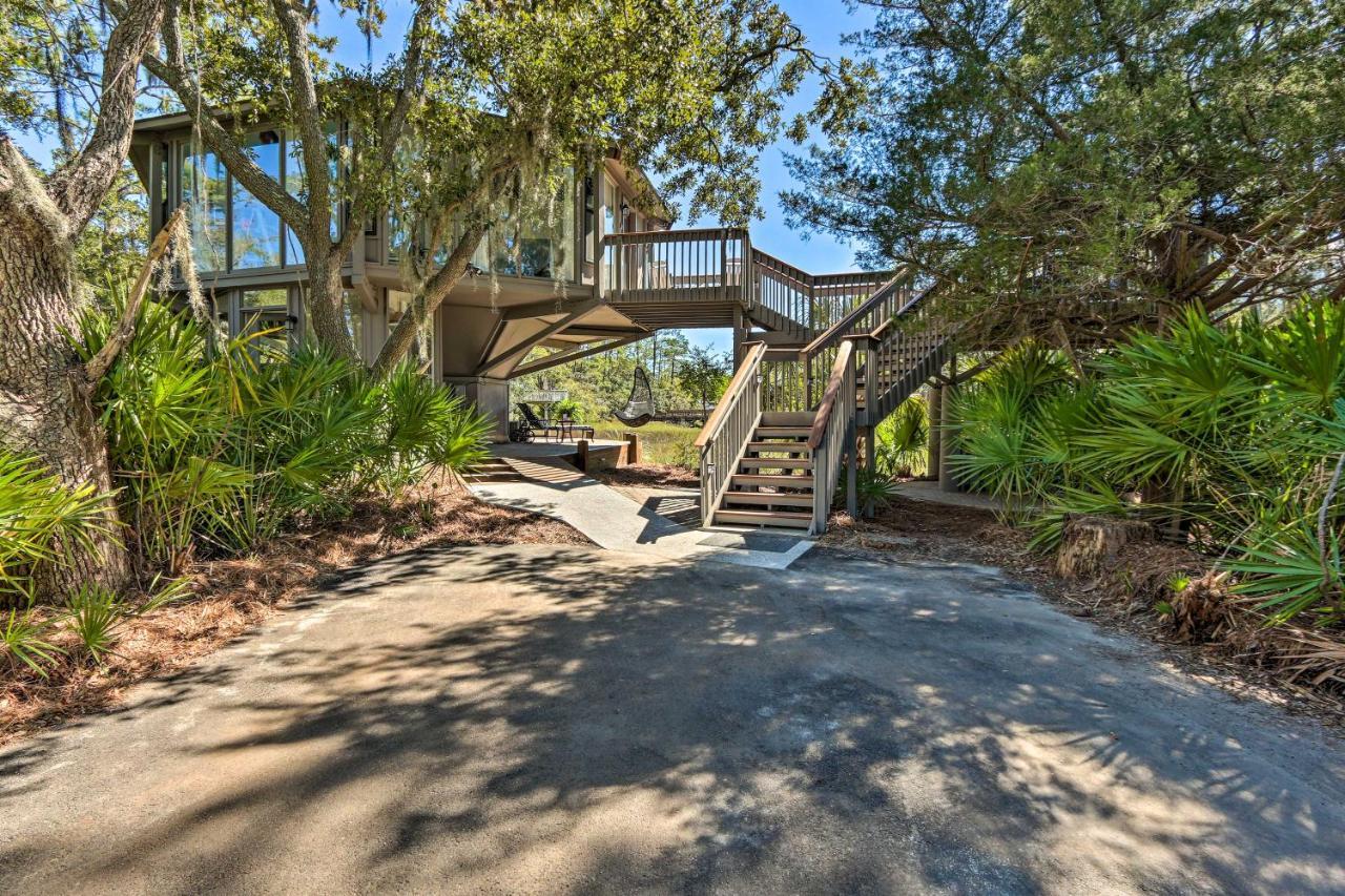 ヒルトンヘッドアイランド Airy Treehouse With Bikes Walk To Harbour Town!ヴィラ エクステリア 写真